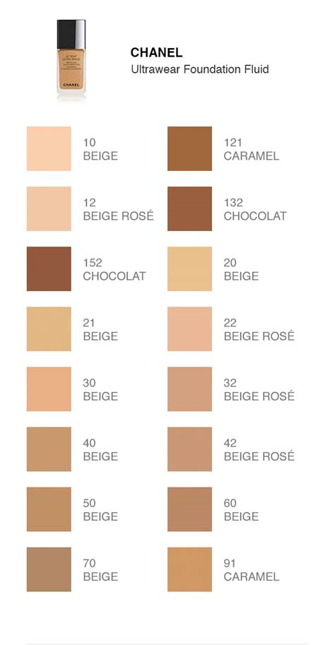 best chanel makeup foundation|chanel vitalumiere foundation color chart.